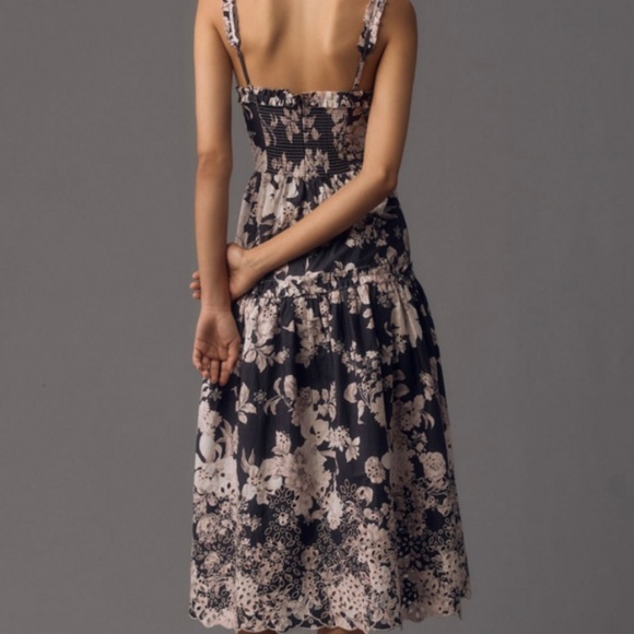 Sleeveless Sweetheart A-Line Midi Dress - Picture 3 of 14